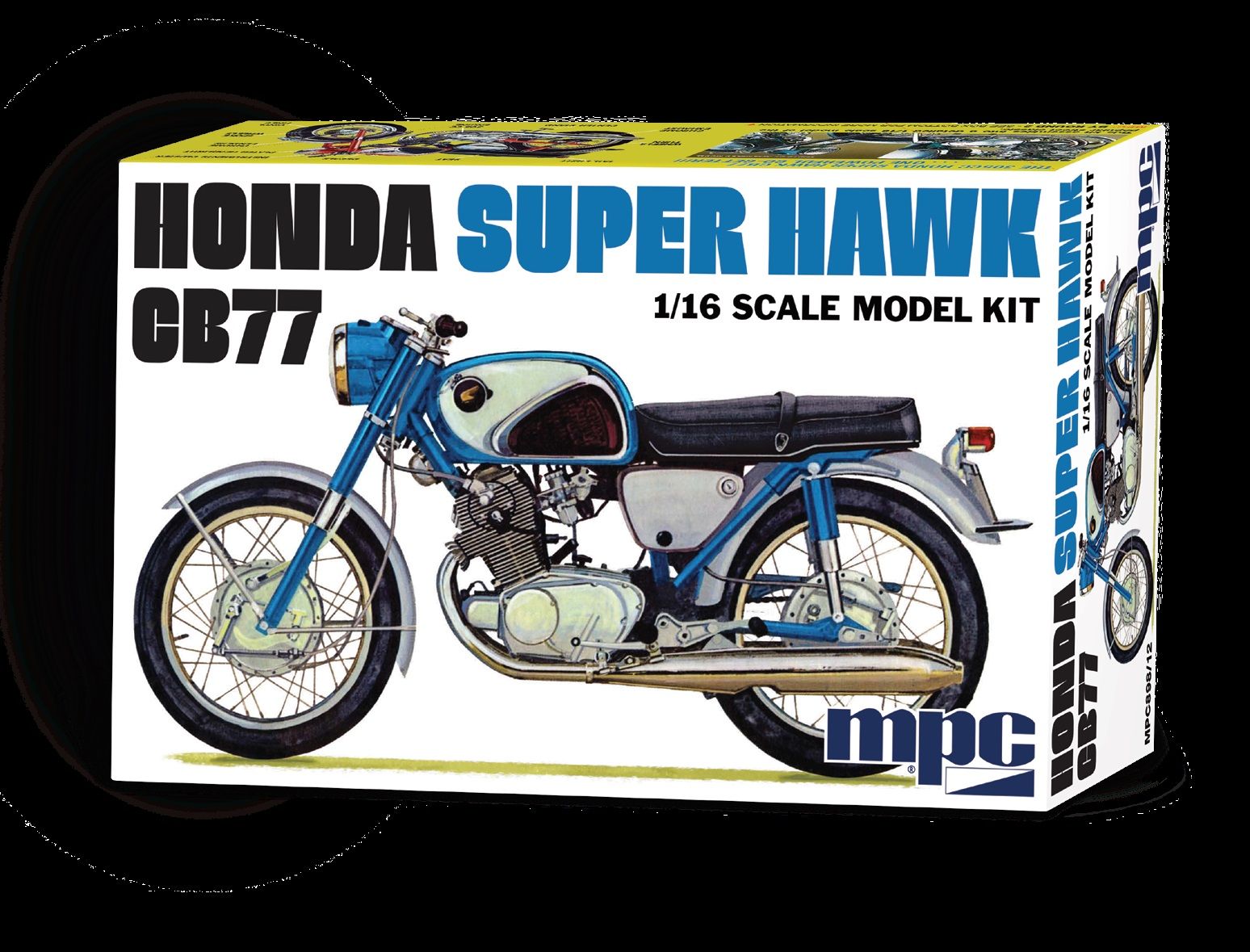 Honda Super Hawk CB77 Bike Motorrad 1:16 MPC Model Kit Bausatz MPC898 