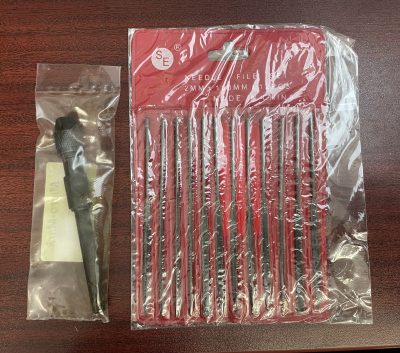 MM83180 – 12-Piece Micro-Size File Set With Pin-Vice Handle